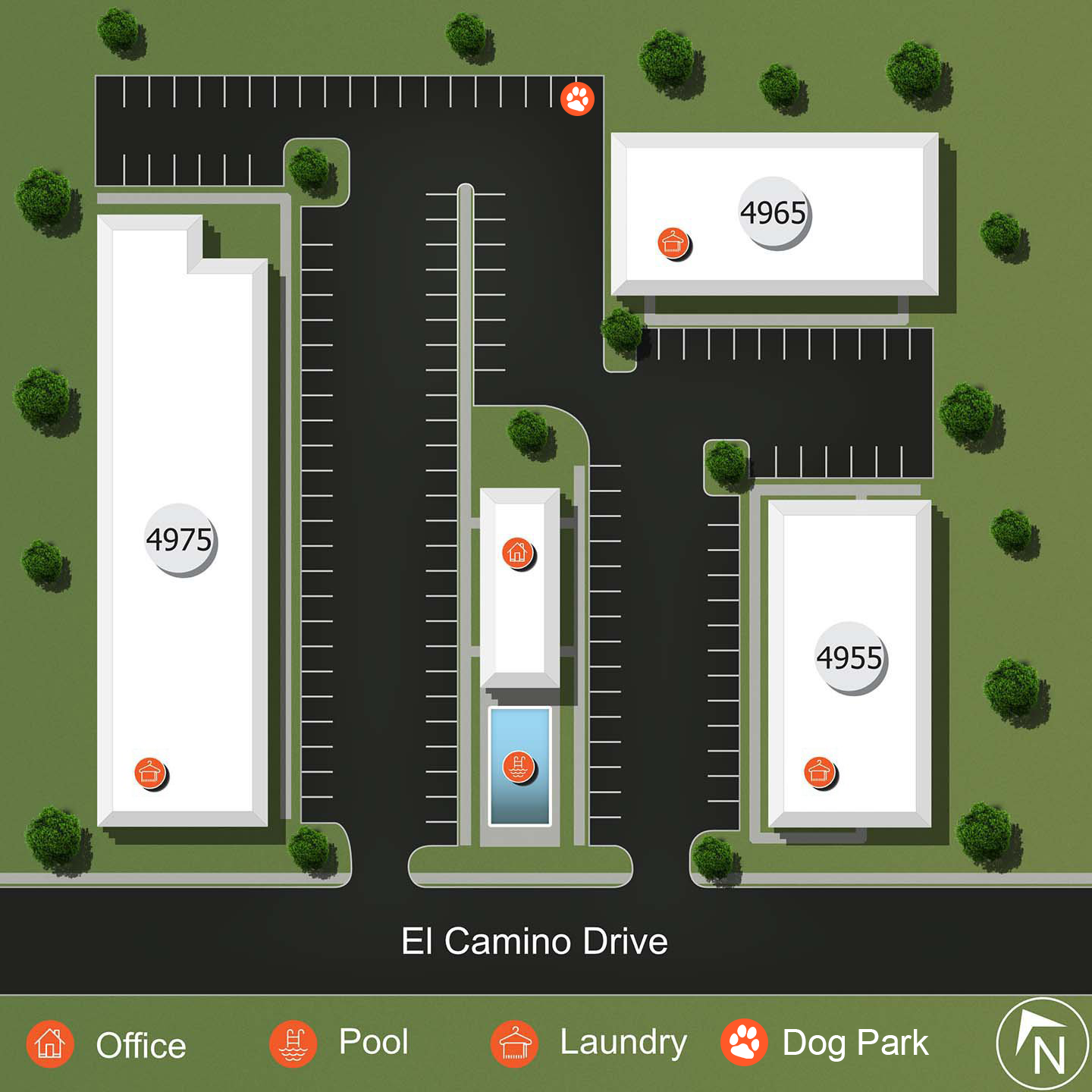 site map at North 49 Apartments, located in Colorado Springs, CO